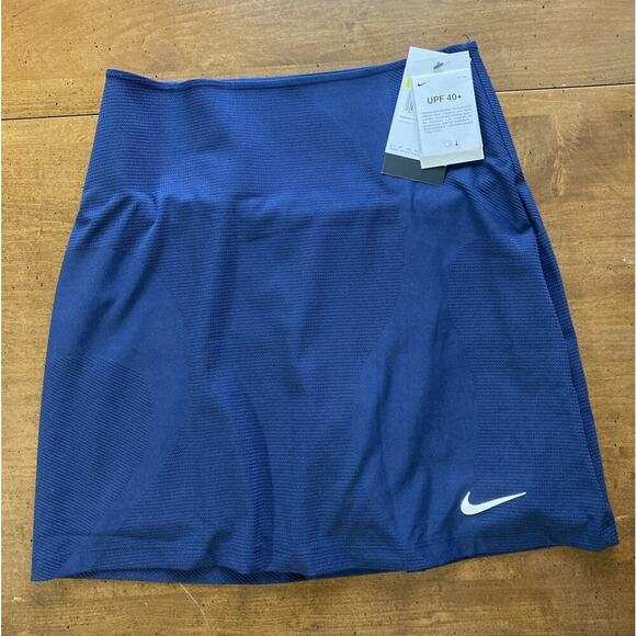 Nike Women's Golf Skort Sz S Navy NWT Dri-FIT UV Tour Pickleball Tennis $85 - Picture 4 of 7